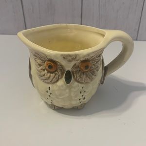 Vintage Enesco ceramic owl creamer.